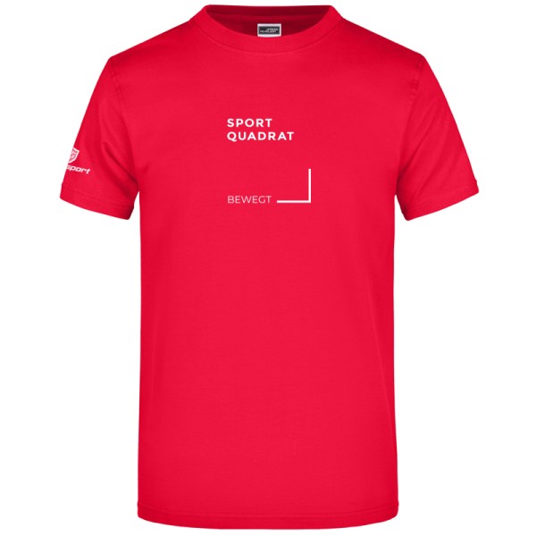SportQuadrat T-Shirt Herren / rot