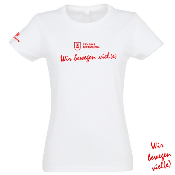TSV T-Shirt "Wir bewegen viel(e)" Damen / weiß