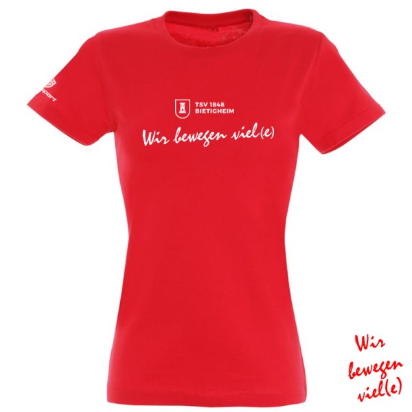 TSV T-Shirt "Wir bewegen viel(e)" Damen / rot