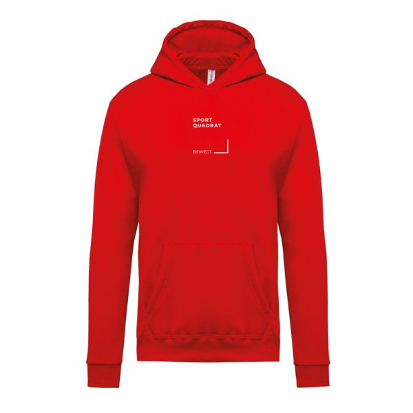 SportQuadrat Kapuzensweater Kinder / rot