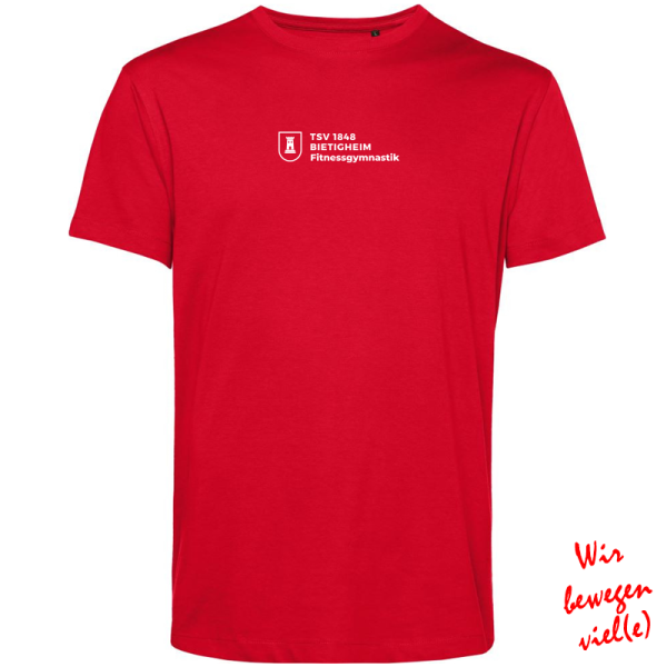 Fitnessgymnastik Herren T-Shirt / rot