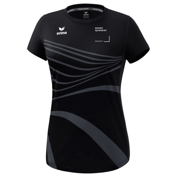SportQuadrat Laufshirt Damen / schwarz