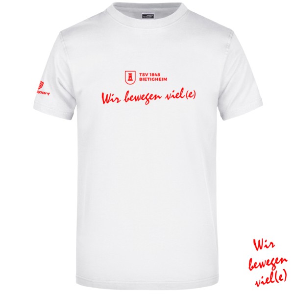 TSV T-Shirt "Wir bewegen viel(e)" Herren/Kinder / weiß