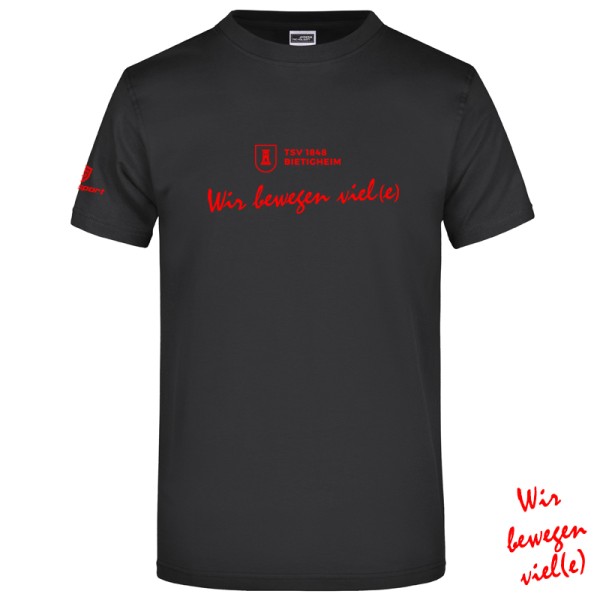 TSV T-Shirt "Wir bewegen viel(e)" Herren/Kinder / schwarz