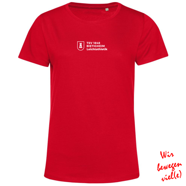 Leichtathtletik Damen T-Shirt / rot