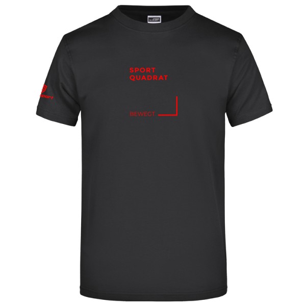 SportQuadrat T-Shirt Herren / schwarz