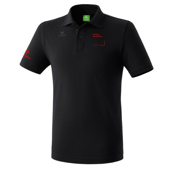 SportQuadrat Polo-Shirt Herren/Kinder / schwarz