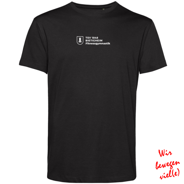 Fitnessgymnastik Herren T-Shirt / schwarz