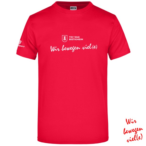 TSV T-Shirt "Wir bewegen viel(e)" Herren/Kinder / rot